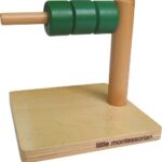 Little Montessorian 蒙特梭利三色水平套環 T11一歲嬰幼兒Nido精細動作手腕旋轉手眼協調訓練木製教具